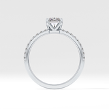 Radiant Pave Lab Grown Diamond Engagement Ring