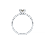 Radiant Pave Lab Grown Diamond Engagement Ring