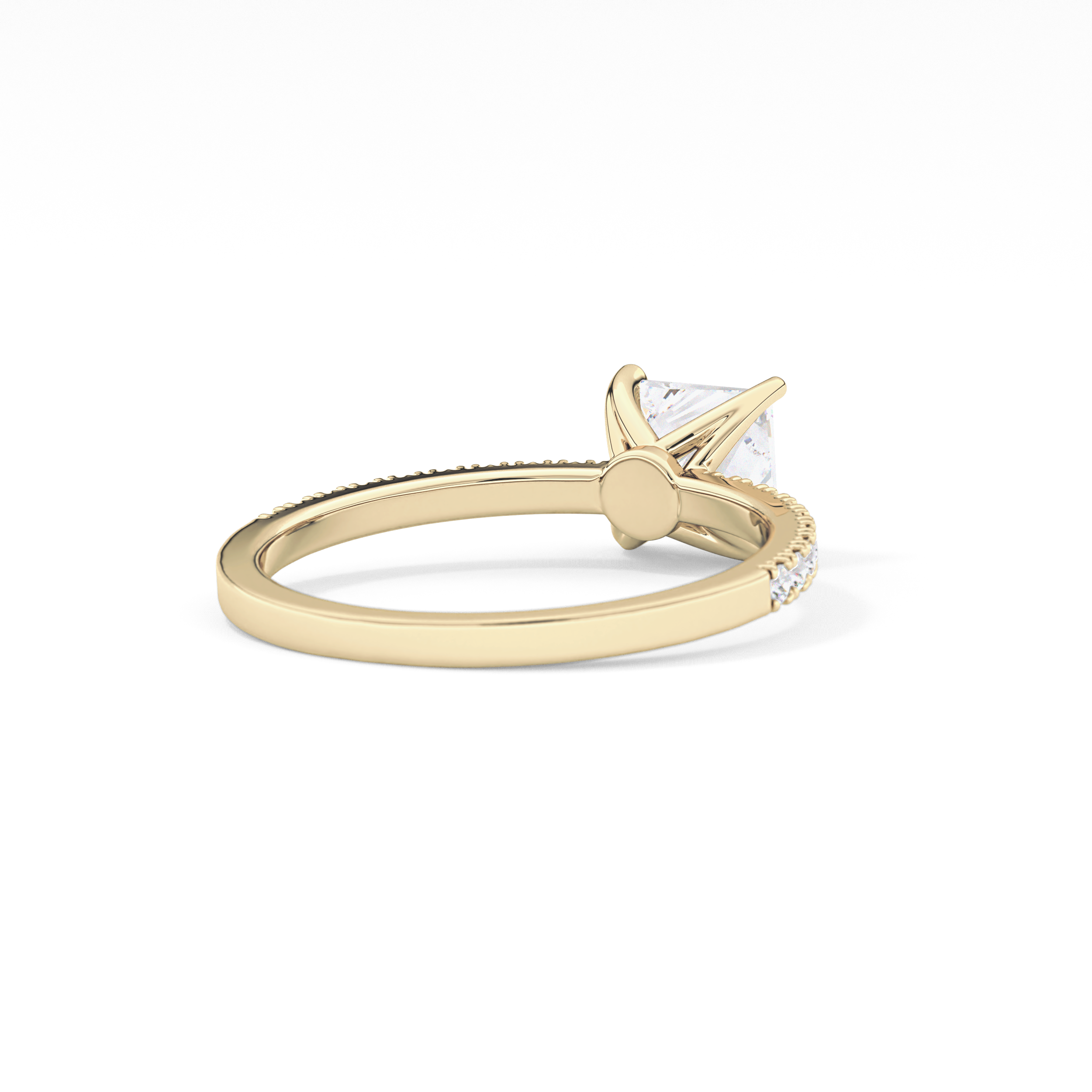Princess Pave Lab Grown Diamond Engagement Ring