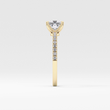 Princess Pave Lab Grown Diamond Engagement Ring