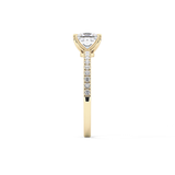 Princess Pave Lab Grown Diamond Engagement Ring