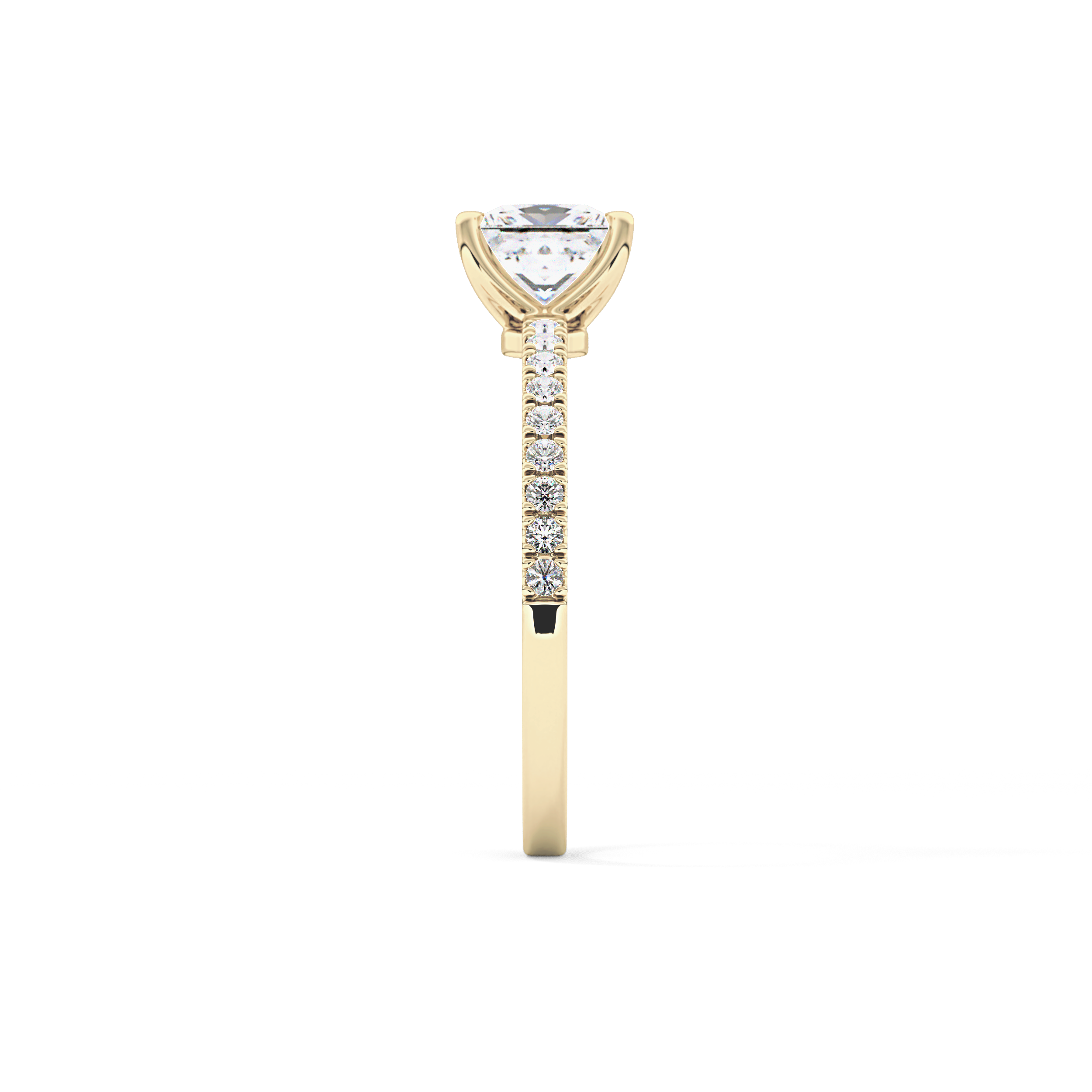 Princess Pave Lab Grown Diamond Engagement Ring
