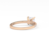 Princess Pave Lab Grown Diamond Engagement Ring