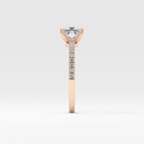 Princess Pave Lab Grown Diamond Engagement Ring