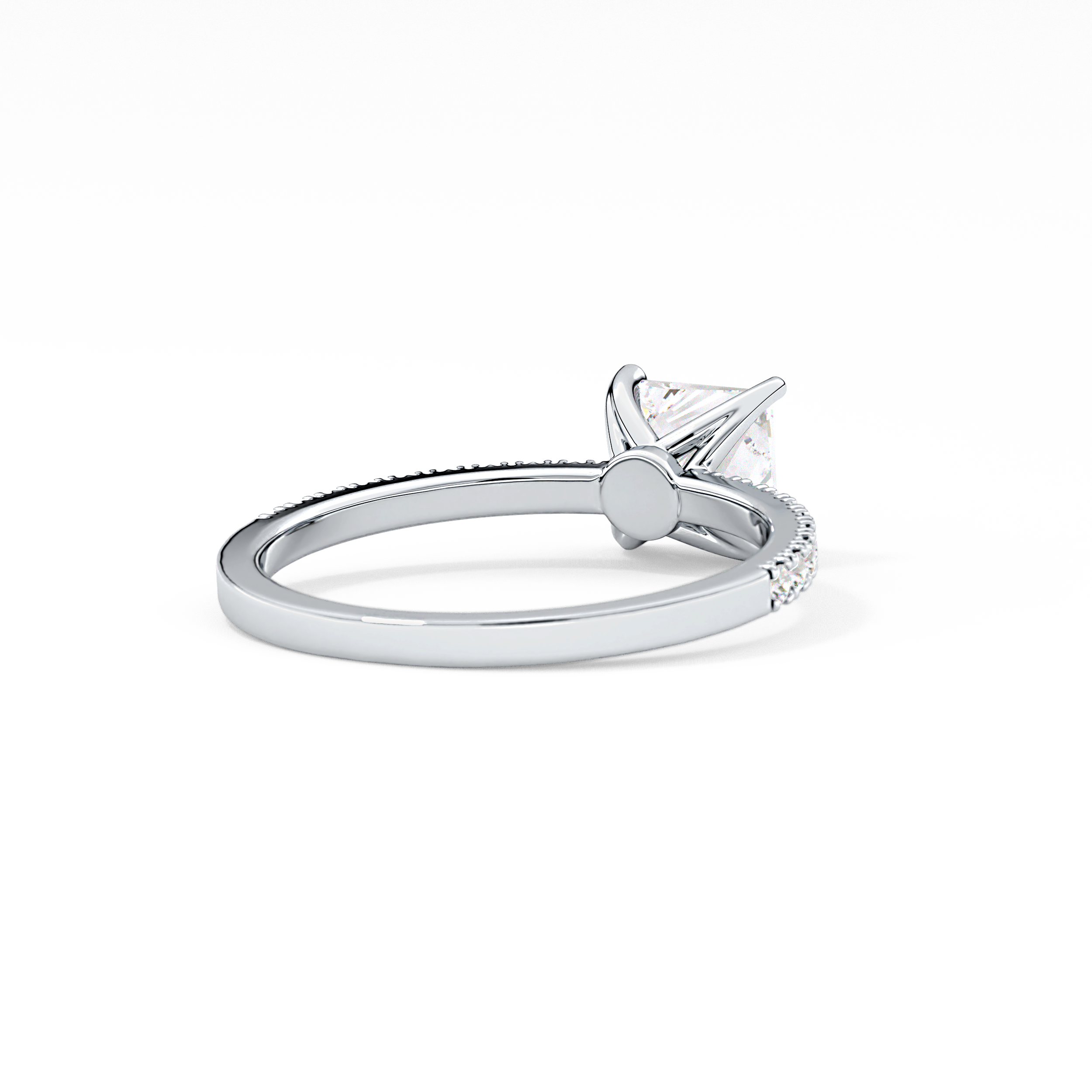 Princess Pave Lab Grown Diamond Engagement Ring