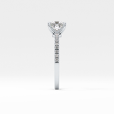 Princess Pave Lab Grown Diamond Engagement Ring