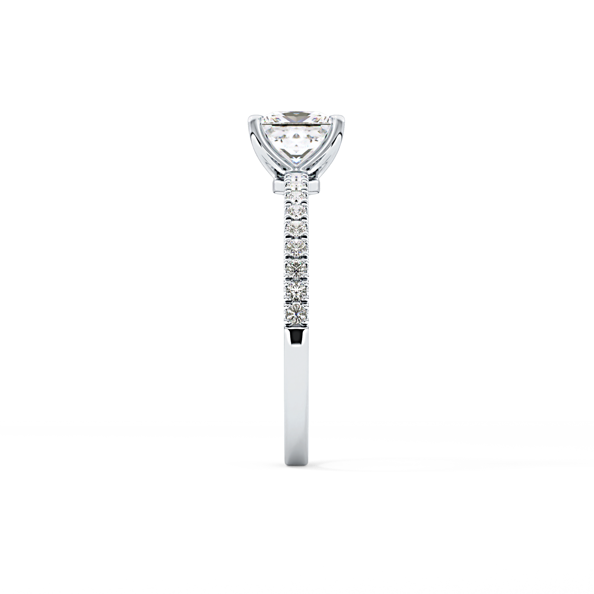 Princess Pave Lab Grown Diamond Engagement Ring