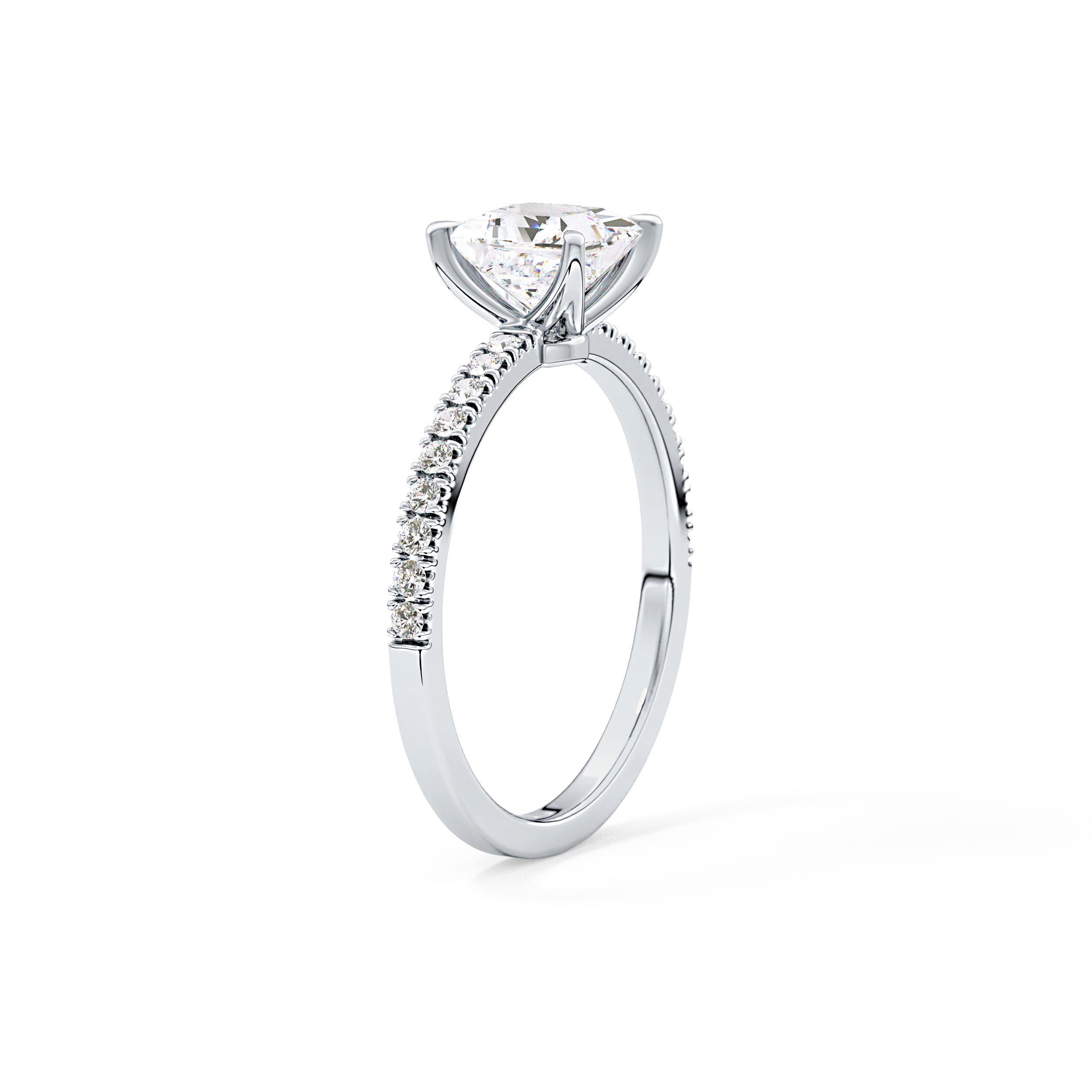 Princess Pave Lab Grown Diamond Engagement Ring