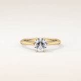 1.03 CT Round Shaped Solitaire Moissanite Engagement Ring