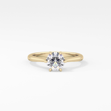 Round Solitaire Lab Grown Diamond Engagement Ring