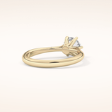 1.03 CT Round Shaped Solitaire Moissanite Engagement Ring