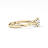 Round Solitaire Lab Grown Diamond Engagement Ring