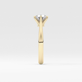 Round Solitaire Lab Grown Diamond Engagement Ring