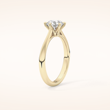 1.03 CT Round Shaped Solitaire Moissanite Engagement Ring