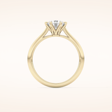 1.03 CT Round Shaped Solitaire Moissanite Engagement Ring