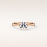 1.03 CT Round Shaped Solitaire Moissanite Engagement Ring