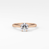 Round Solitaire Lab Grown Diamond Engagement Ring