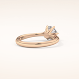 1.03 CT Round Shaped Solitaire Moissanite Engagement Ring
