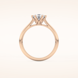1.03 CT Round Shaped Solitaire Moissanite Engagement Ring