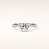 1.03 CT Round Shaped Solitaire Moissanite Engagement Ring