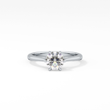 Round Solitaire Lab Grown Diamond Engagement Ring