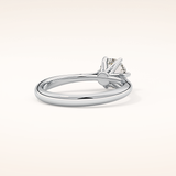 1.03 CT Round Shaped Solitaire Moissanite Engagement Ring