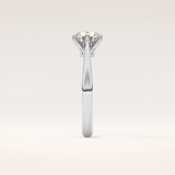 1.03 CT Round Shaped Solitaire Moissanite Engagement Ring