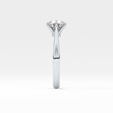 Round Solitaire Lab Grown Diamond Engagement Ring
