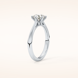1.03 CT Round Shaped Solitaire Moissanite Engagement Ring