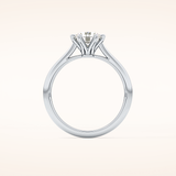 1.03 CT Round Shaped Solitaire Moissanite Engagement Ring