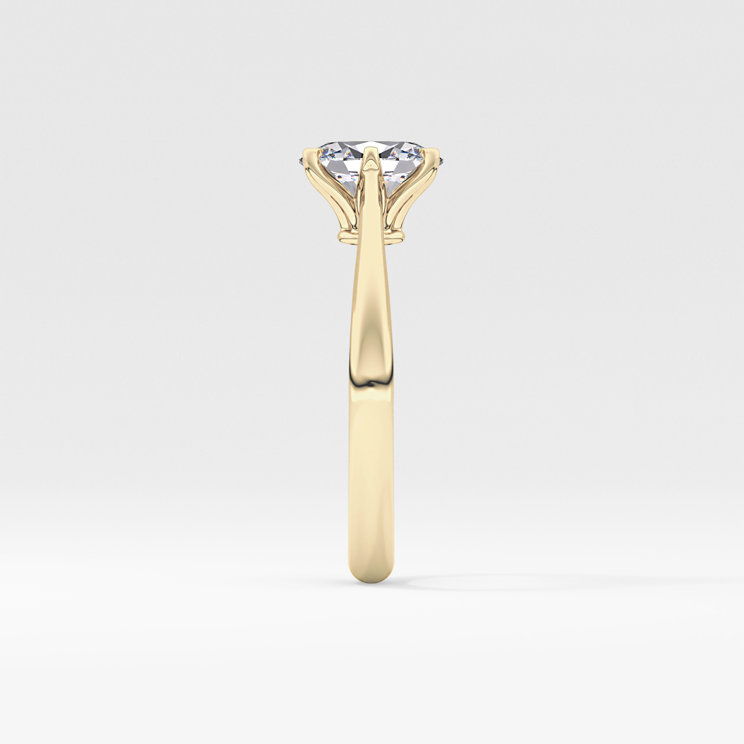 Oval Solitaire Lab Grown Diamond Engagement Ring