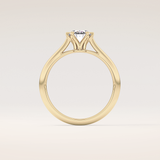 1 CT Oval Shaped Solitaire Moissanite Engagement Ring