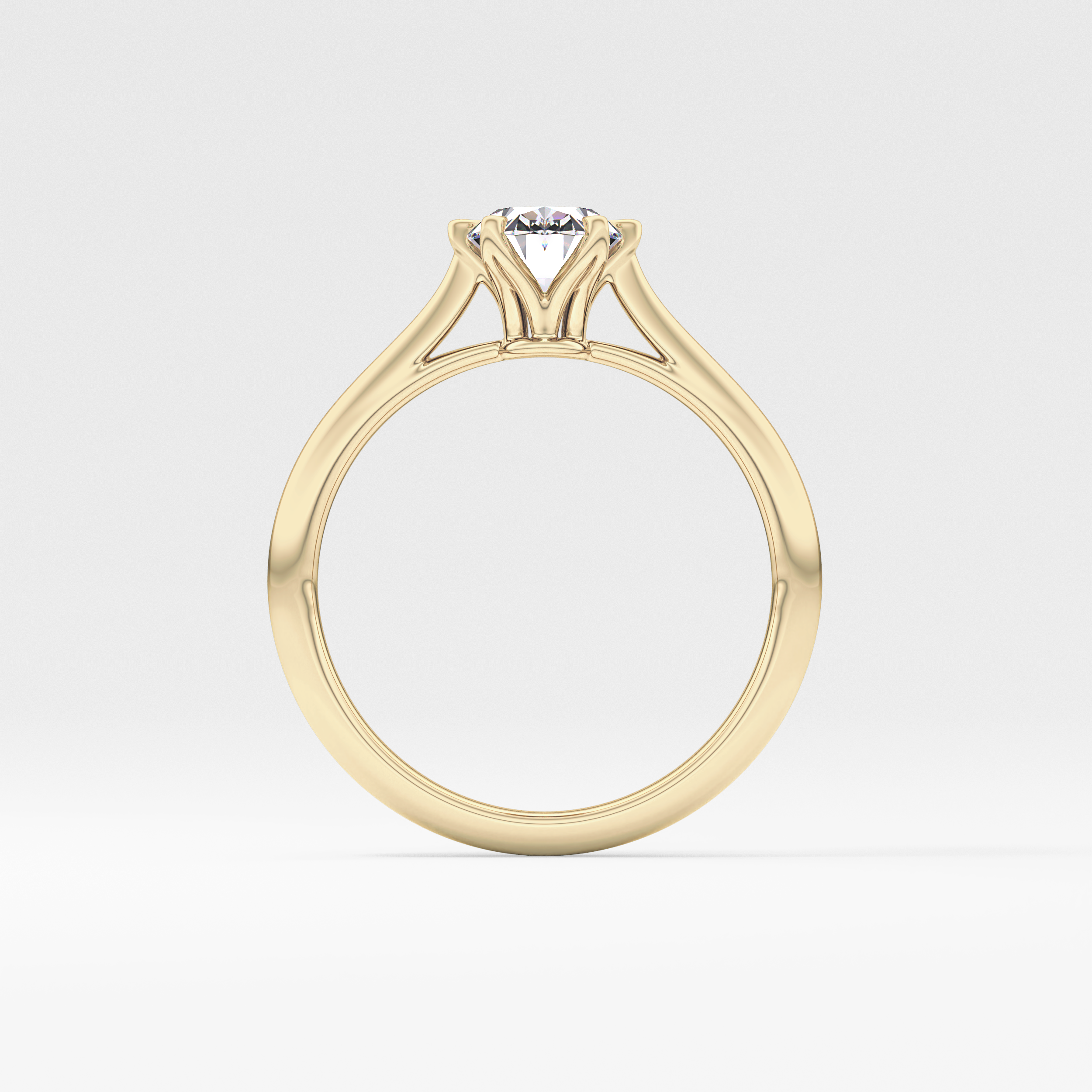 Oval Solitaire Lab Grown Diamond Engagement Ring