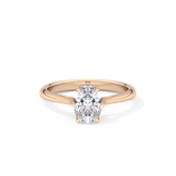 Oval Solitaire Lab Grown Diamond Engagement Ring