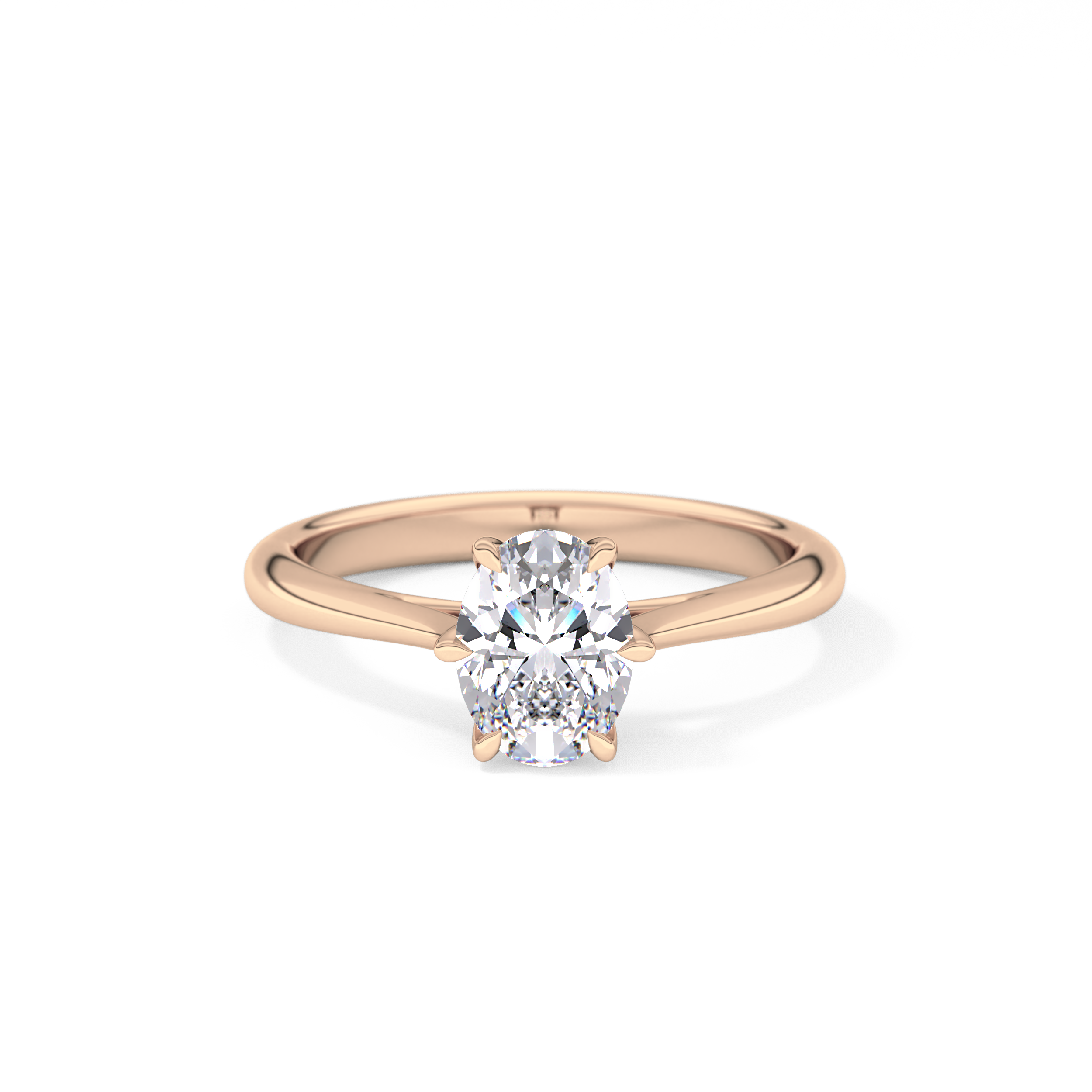 Oval Solitaire Lab Grown Diamond Engagement Ring
