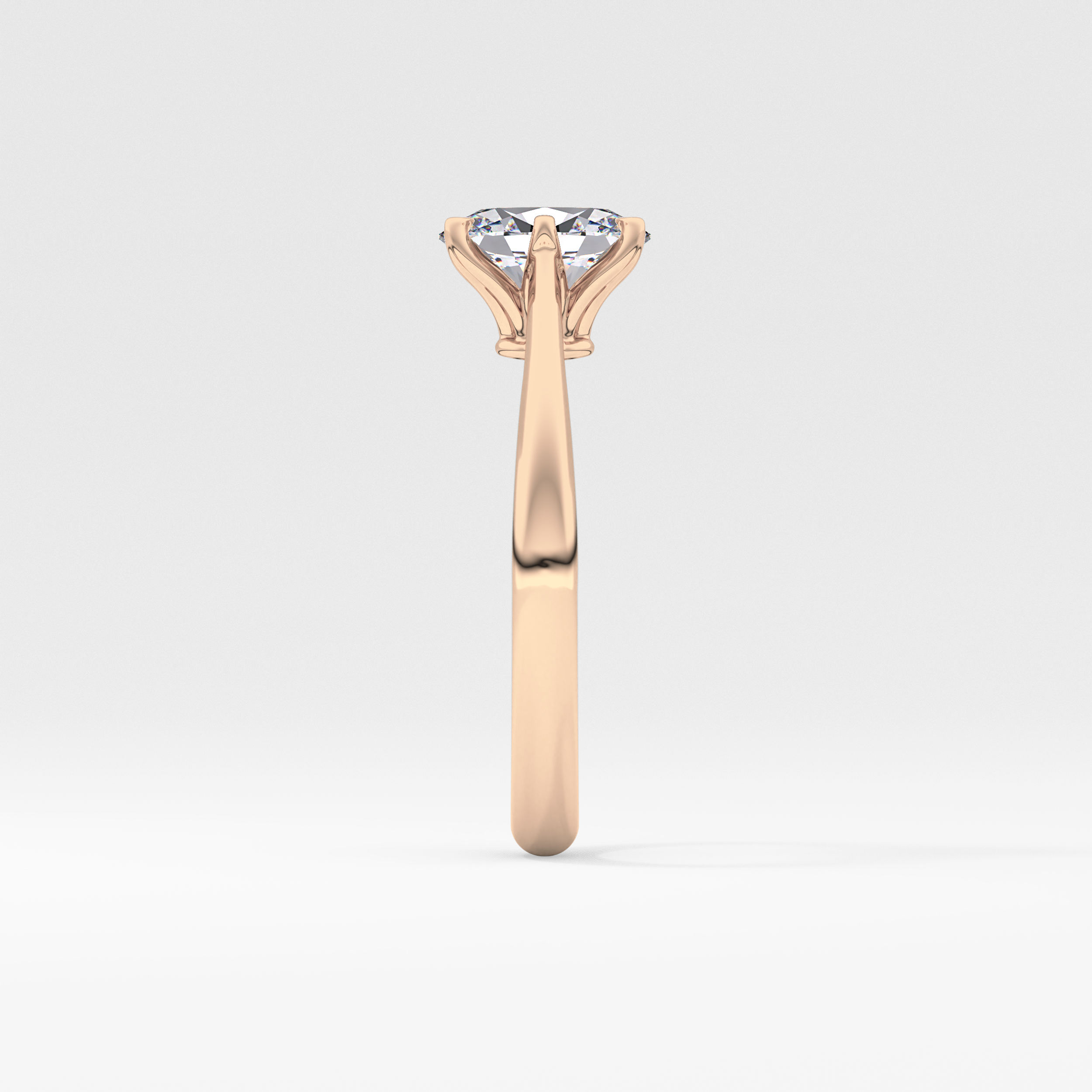 Oval Solitaire Lab Grown Diamond Engagement Ring