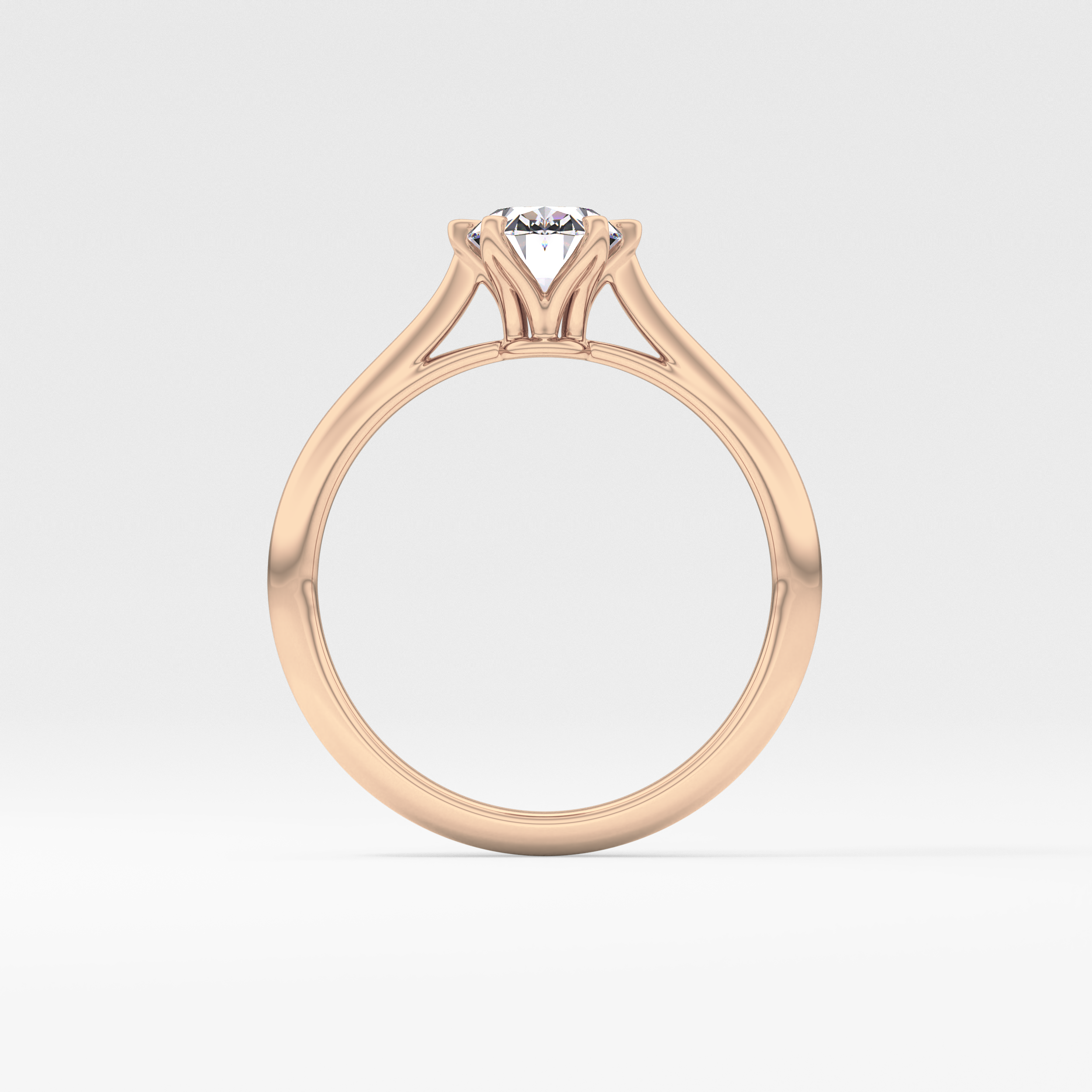 Oval Solitaire Lab Grown Diamond Engagement Ring