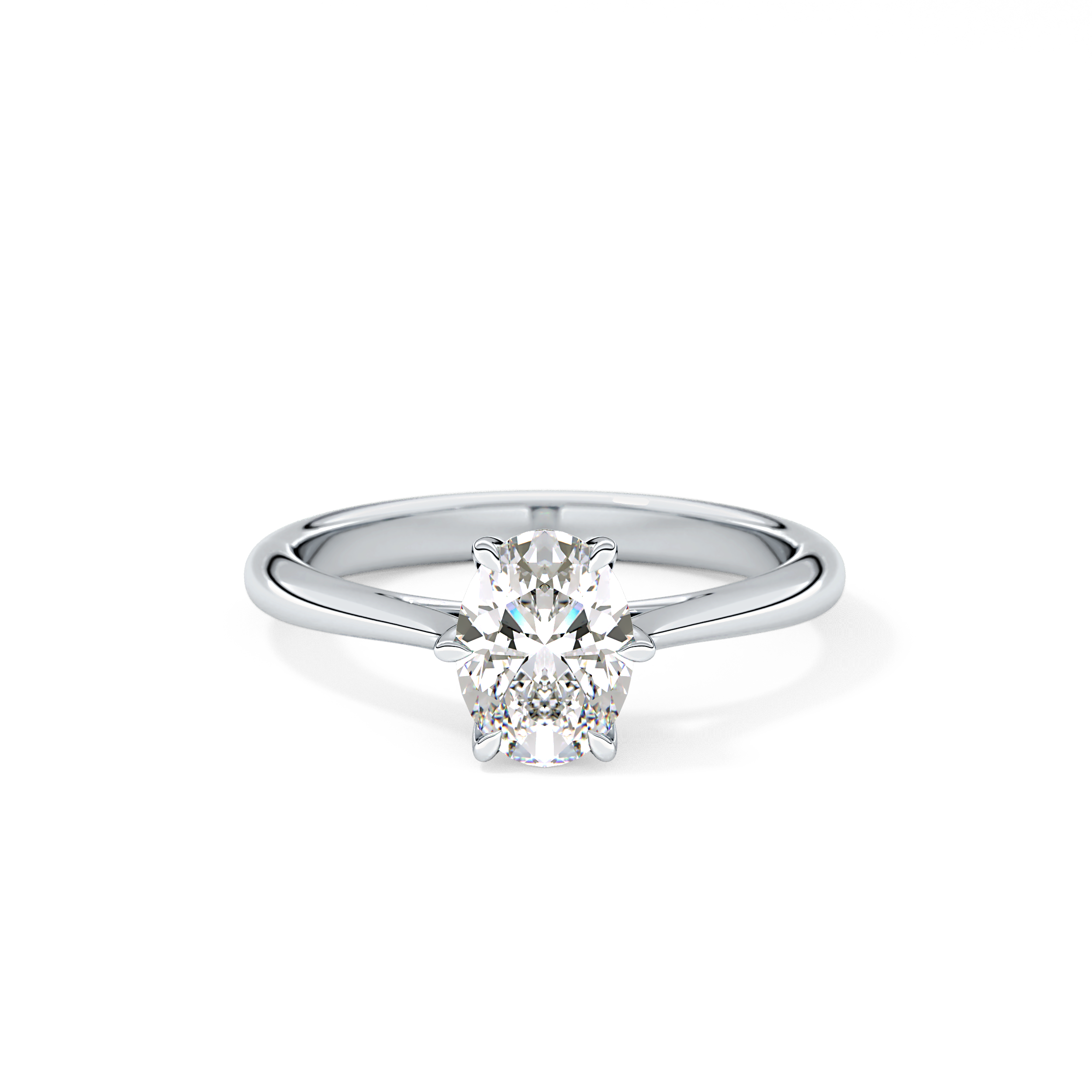 Oval Solitaire Lab Grown Diamond Engagement Ring