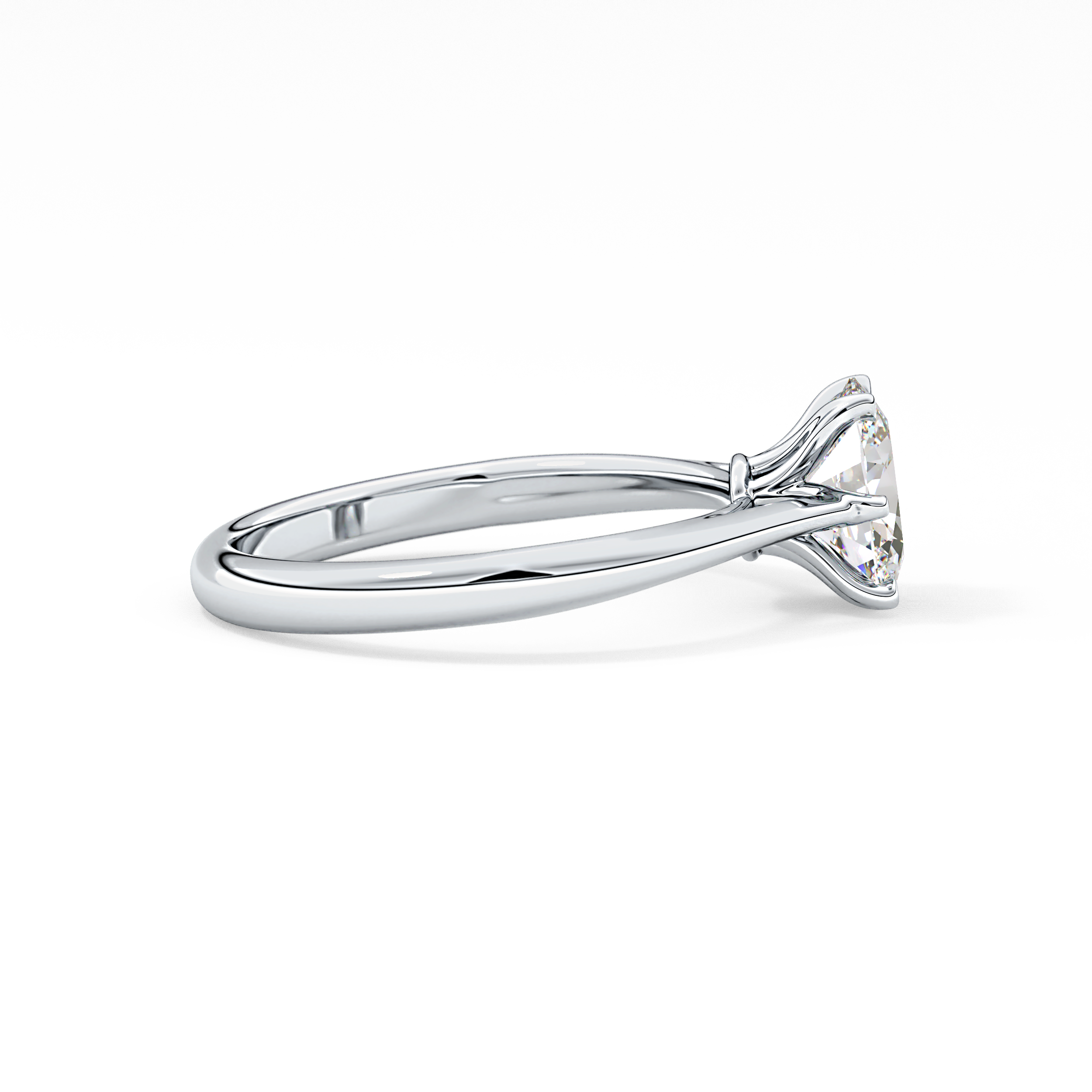 Oval Solitaire Lab Grown Diamond Engagement Ring