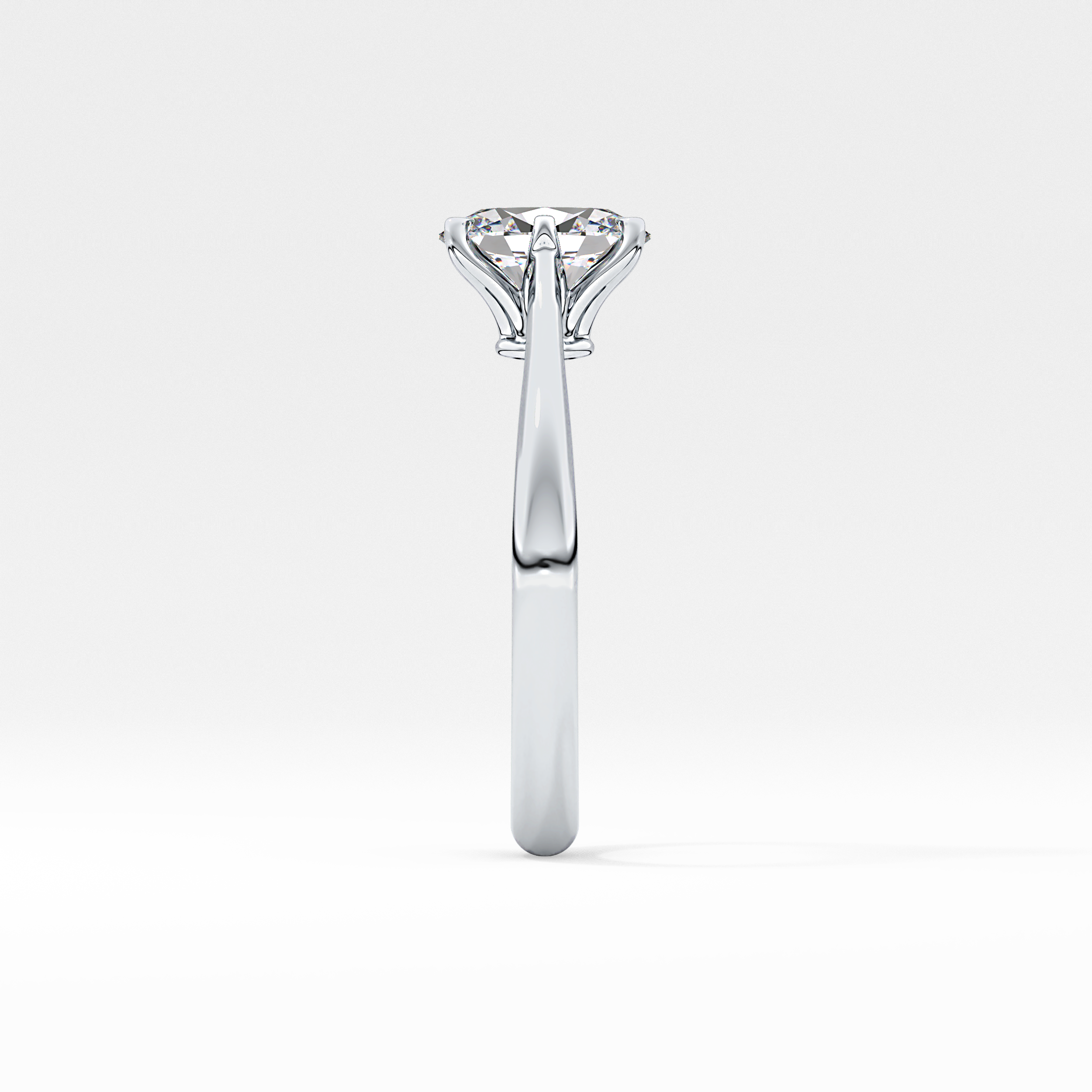 Oval Solitaire Lab Grown Diamond Engagement Ring
