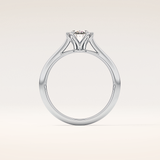 1 CT Oval Shaped Solitaire Moissanite Engagement Ring