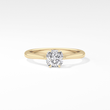 Cushion Solitaire Lab Grown Diamond Engagement Ring