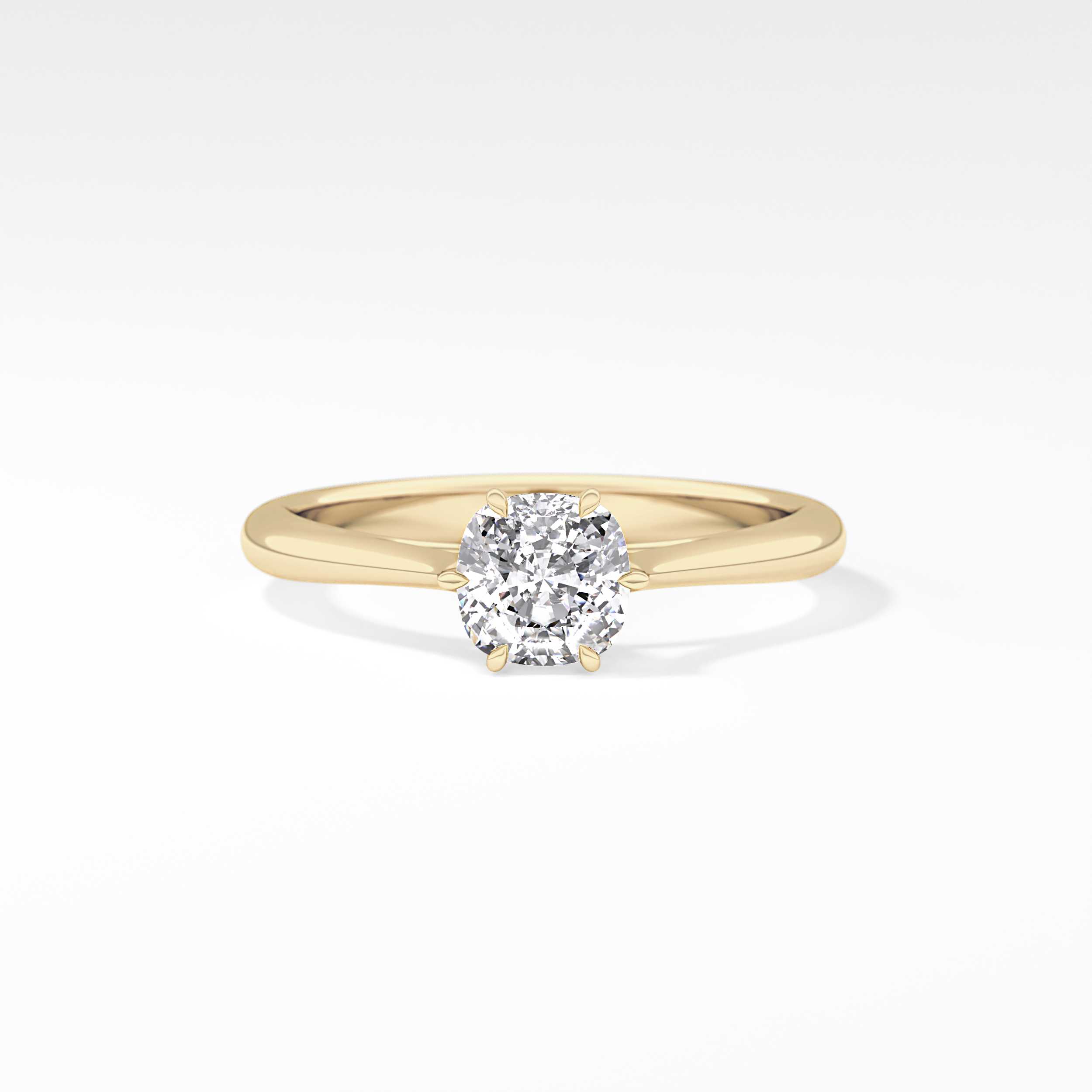 Cushion Solitaire Lab Grown Diamond Engagement Ring