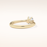1.13 CT Cushion Shaped Solitaire Moissanite Engagement Ring