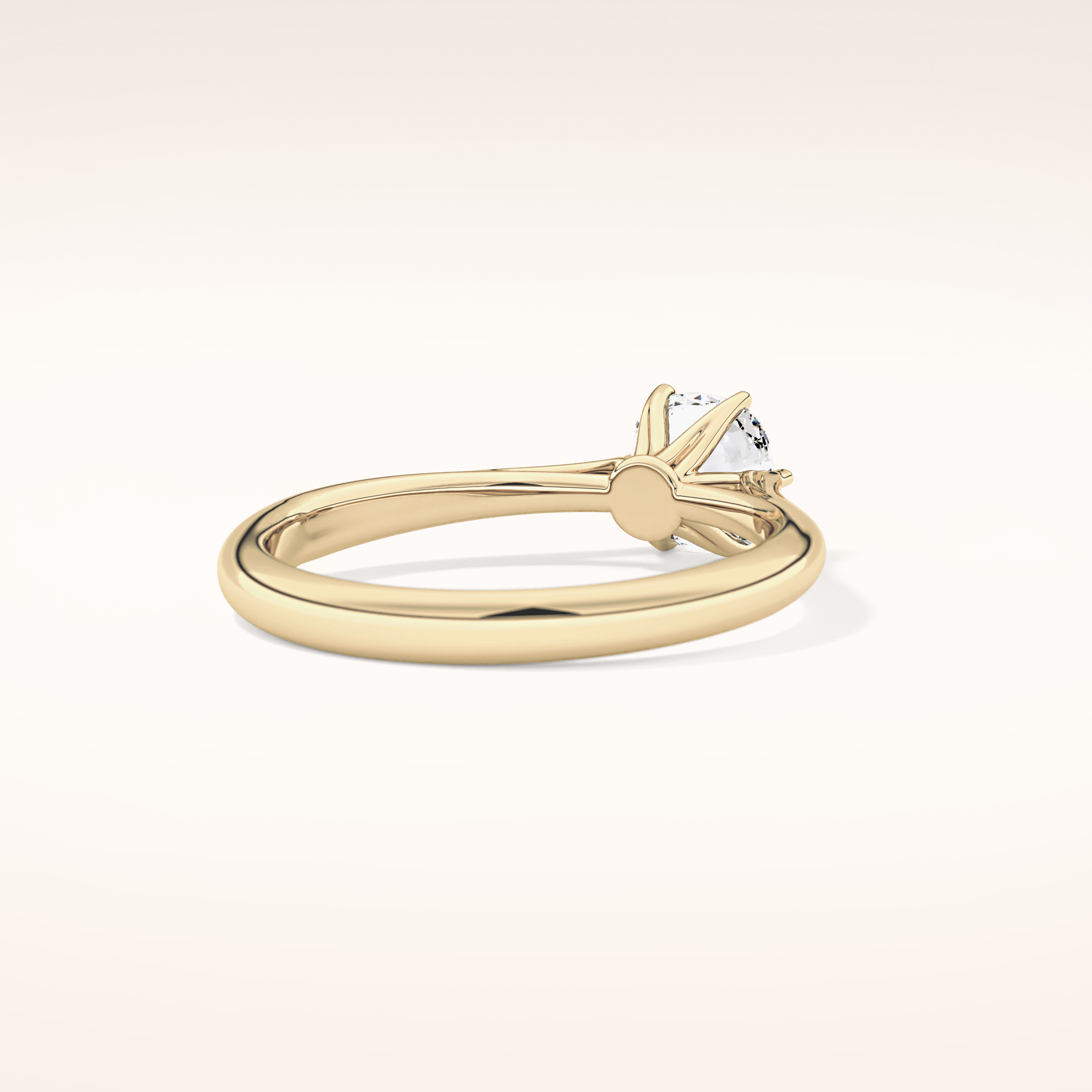 1.13 CT Cushion Shaped Solitaire Moissanite Engagement Ring