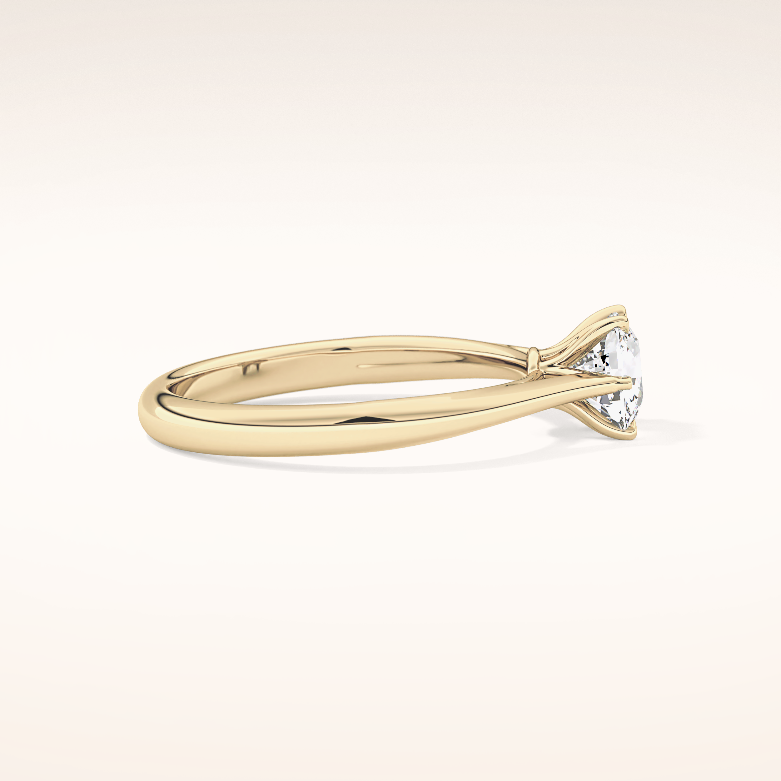 1.13 CT Cushion Shaped Solitaire Moissanite Engagement Ring