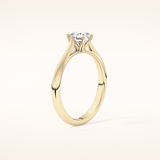 1.13 CT Cushion Shaped Solitaire Moissanite Engagement Ring