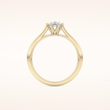 1.13 CT Cushion Shaped Solitaire Moissanite Engagement Ring
