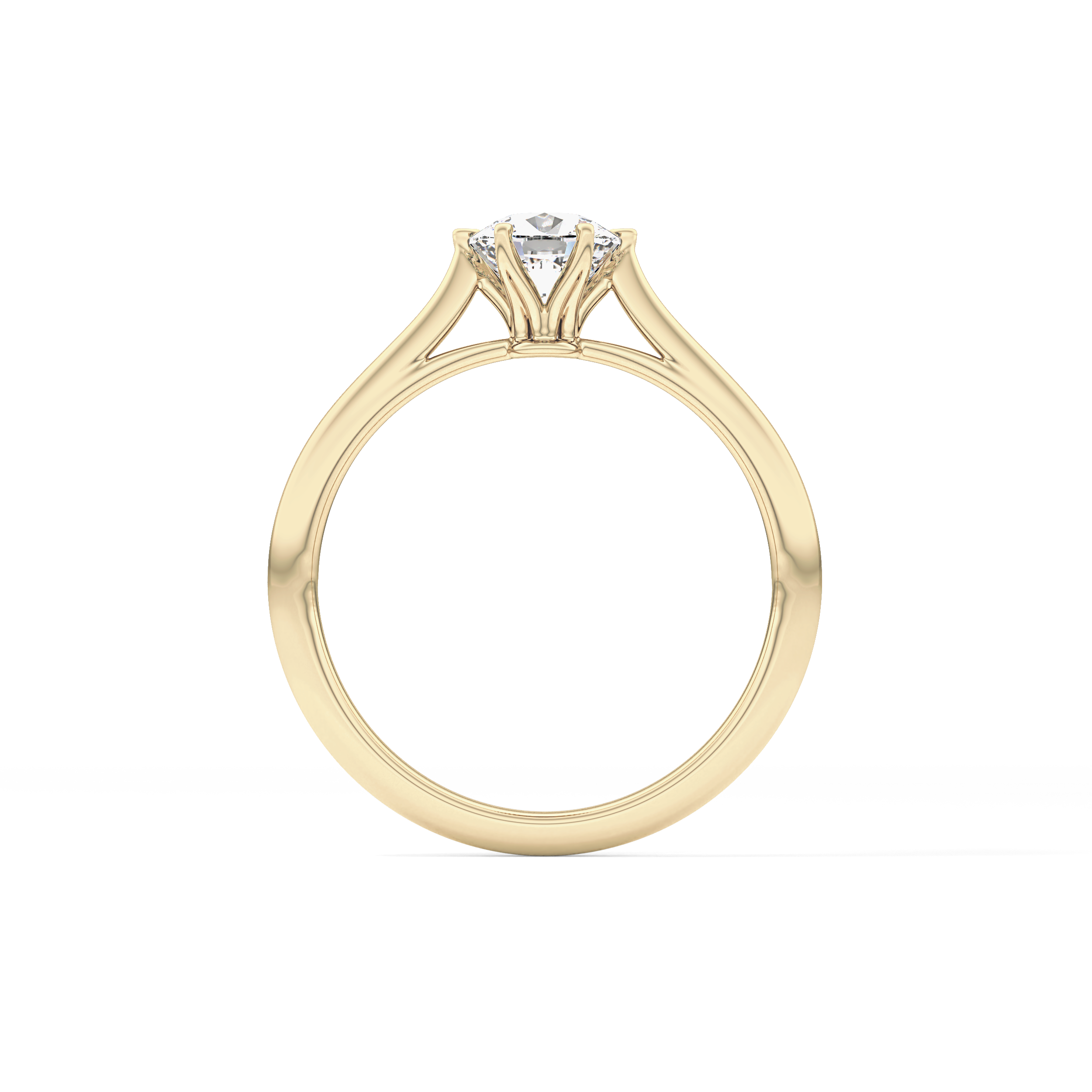Cushion Solitaire Lab Grown Diamond Engagement Ring