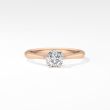 Cushion Solitaire Lab Grown Diamond Engagement Ring
